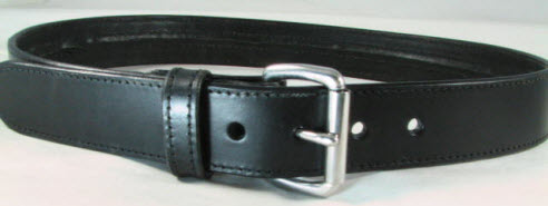 15" Zipper Size Medium 1-1/2" Width Leather Brown Money Belt 