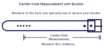 Leather Belt with Buckle Measurement