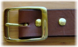 Medium Brown Bridle Leather Work Belt