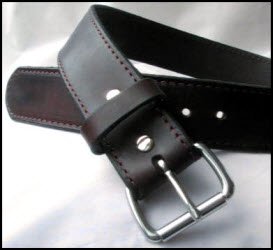 Dark Brown Bridle Leather Belt