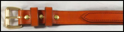 Tan Double Layer Gun Belt