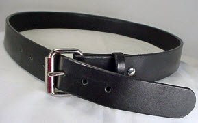 Black Bridle Leather Work Belt